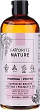 Shampoo for Dry & Wavy Hair - Favorite Nature Shampoo For Dry And Frizzy Hair Moringa & Ricin — photo N1