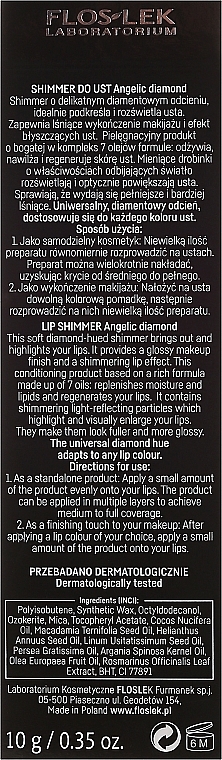 Shimmer Lip Balm - Floslek Lip Care Shimmer Angelic Diamond — photo N3