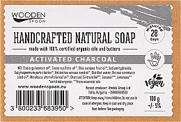 Activated Carbon Soap Bar, crescent - Wooden Spoon Bar Soap — photo N3