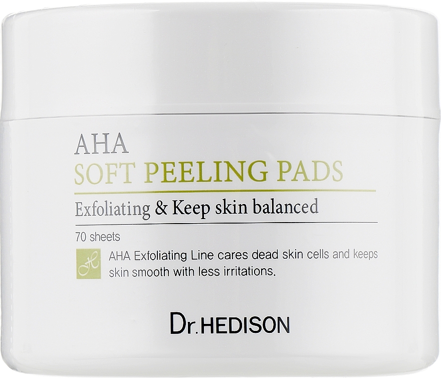 AHA Cotton Pads - Dr.Hedison AHA Soft Peeling Pads — photo N1