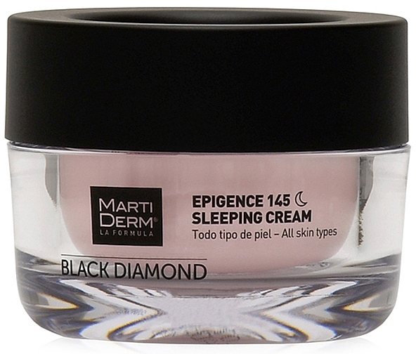 Facial Night Cream - MartiDerm Black Diamond Epigence 145 Sleeping Cream — photo N2