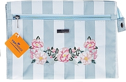 Fragrances, Perfumes, Cosmetics Women Makeup Bag "Chaplet", 96532, white-blue - Top Choice