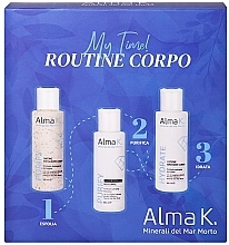 Set - Alma K. My Time! Body Care Routine Kit (sh/gel/100 ml + soap/100 ml + b/lot/100 ml) — photo N1