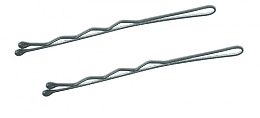 Wavy Hair Grips, 70 mm, silver - Tico Professional — photo N3