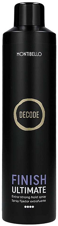 Extra Strong Hold Hair Spray - Montibello Decode Finish Supreme Ultimate Extra Strong — photo N1