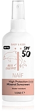 Fragrances, Perfumes, Cosmetics Baby Tanning Spray  - Naif Baby & Kids Mineral Sunscreen SPF 50