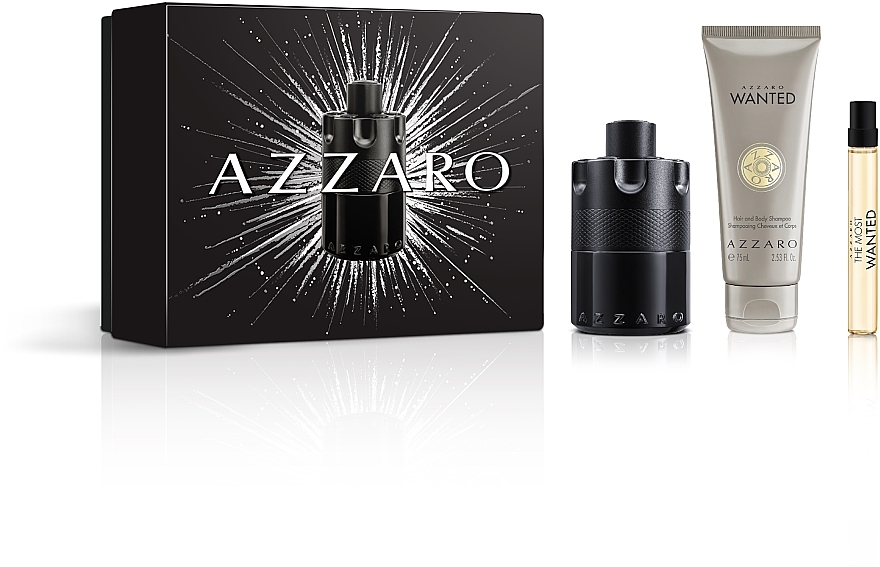 Azzaro The Most Wanted Intense - Set (edp/100ml+sh/75ml+edp/10ml) — photo N1