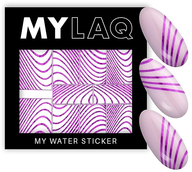 Nail Stickers, 10 - MylaQ My Water Sticker 10 — photo N1