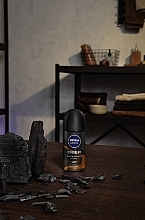 Men Roll-On Deodorant - NIVEA Men Deep Black Carbon Espresso Anti-Perspirant — photo N3