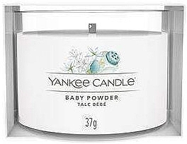 Scented Candle in Glass 'Baby Powder' - Yankee Candle Baby Powder (mini size) — photo N2