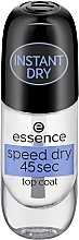 Fragrances, Perfumes, Cosmetics Top Coat - Essence Speed Dry 45sec Top Coat