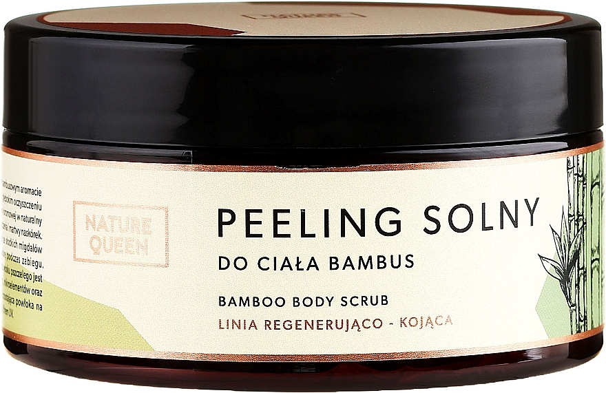 Body Salt Scrub "Bamboo" - Nature Queen Body Scrub — photo N1