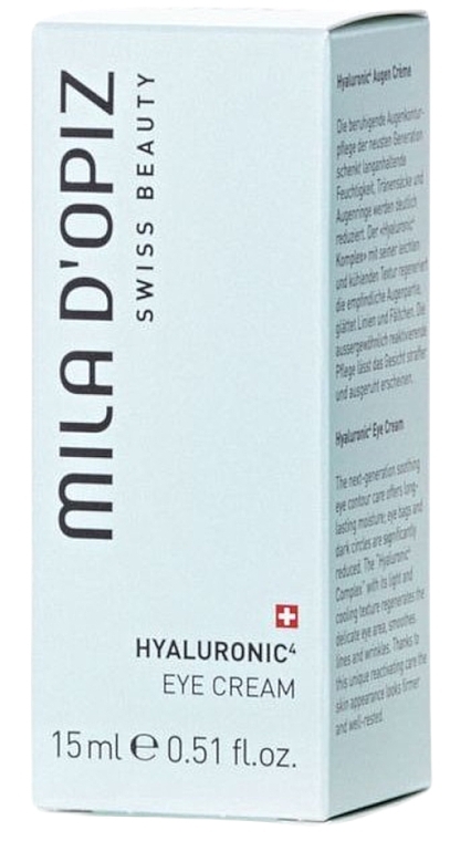 Eye Cream with Hyaluronic Acid - Mila D'Opiz Hyaluronic 4 Eye Cream — photo N2