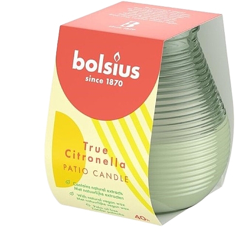 Garden Candle, 40H, green - Bolsius True Citronella — photo N2