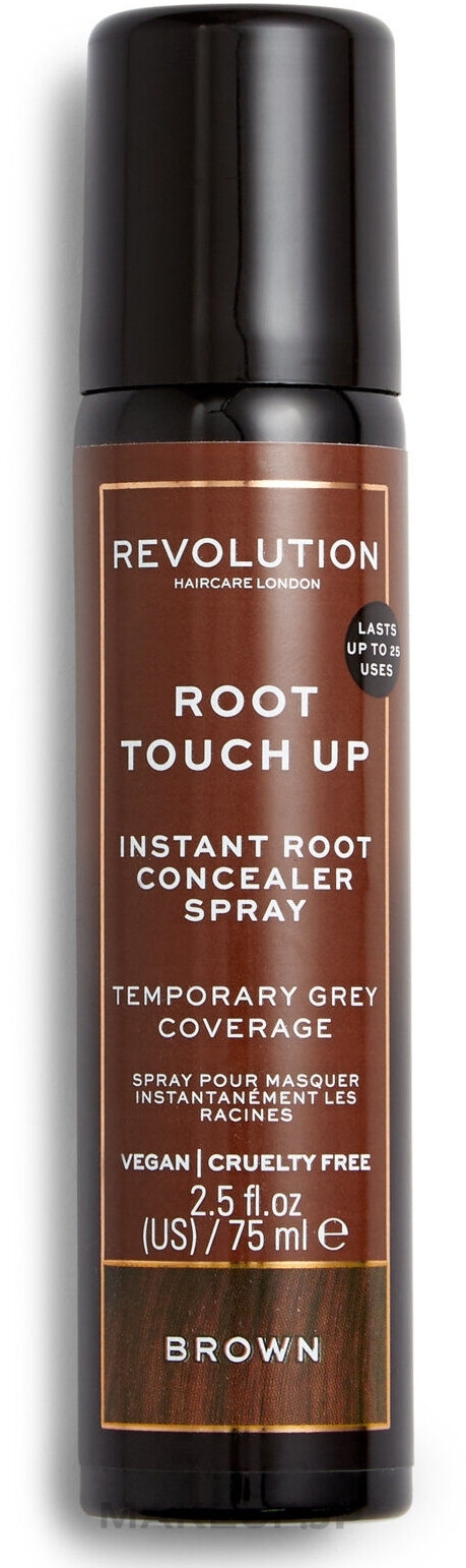 Root Touch Up Spray - Makeup Revolution Haircare Root Touch Up Spray — photo Brown