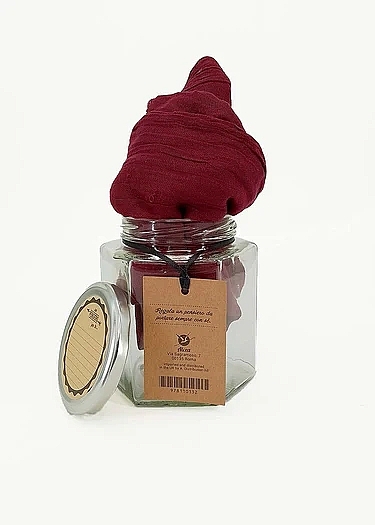 Scarf in Jar, burgundy - Himalaya Alcea Dilla With A Vinaccia Scarf — photo N4