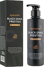 Fragrances, Perfumes, Cosmetics Snail Mucin Hair Shampoo - Ayoume Black Snail Prestige Shampoo