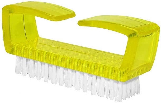 Hand & Nail Brush 'C-Lux', transparent, yellow - Sanel — photo N1