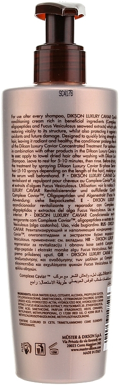 Revitalizing & Replenishing Conditioner - Dikson Luxury Caviar Revitalizing and Replenishing Conditioner — photo N3