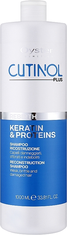 Revitalizing Shampoo with Keratin & Proteins - Oyster Cosmetics Cutinol Plus Rebirth Reconstruction Shampoo — photo N2