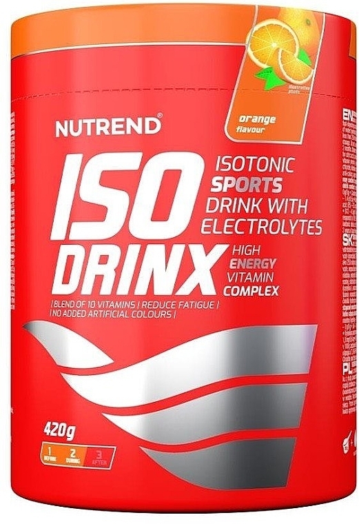 Orange Isotonic Drink - Nutrend IsoDrinx Green Orange — photo N1