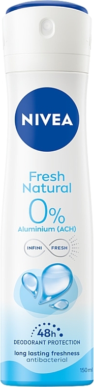 Antiperspirant Deodorant Spray "Fresh Natural" - NIVEA Fresh Natural Deodorant Spray  — photo N1