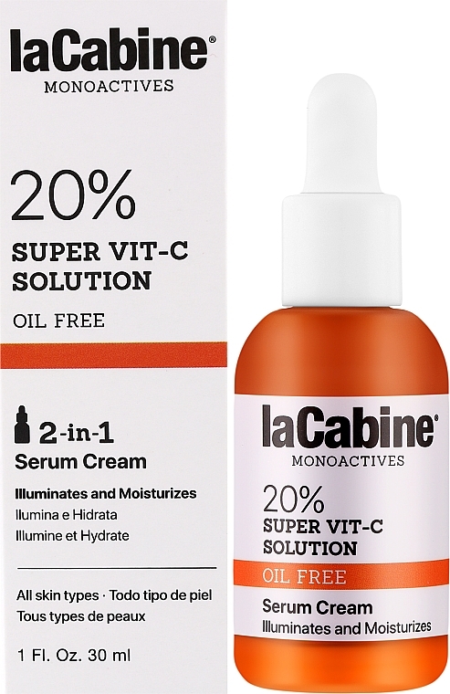 Face Cream-Serum - La Cabine Monoactives 20% Supervit C Solution Serum Cream — photo N2