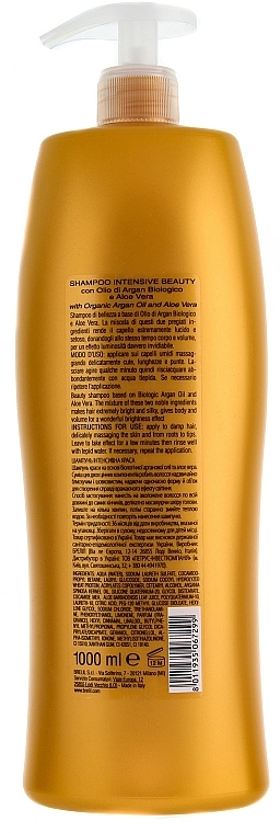 Moisturizing Argan Oil & Aloe Shampoo - Brelil Bio Traitement Cristalli d'Argan Shampoo Intensive Beauty — photo N2