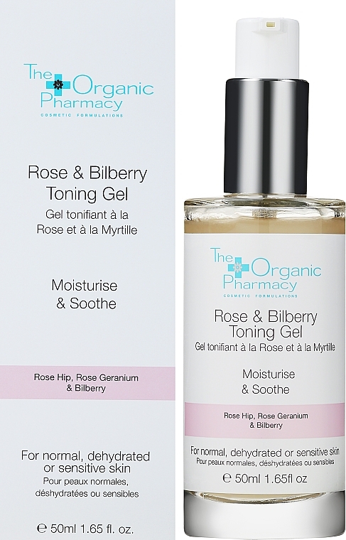 Toning Gel for Dehydrated & Sensitive Skin - The Organic Pharmacy Rose & Bilberry Toning Gel — photo N1