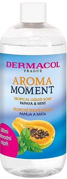 Papaya & Mint Liquid Soap - Dermacol Aroma Moment Tropical Liquid Soap (replaceable unit) — photo N1