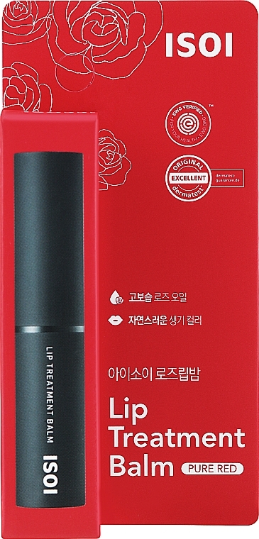 Lip Balm - Isoi Bulgarian Rose Lip Treatment Balm Pure Red — photo N2