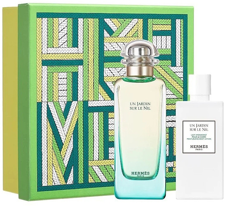 Hermes Un Jardin sur le Nil - Set (edt/100ml + b/lot/80ml) — photo N2