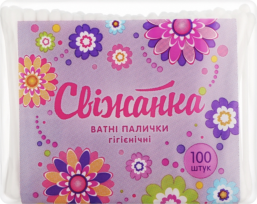 Cotton Buds in Pack, 100 pcs - Svizhanka — photo N1