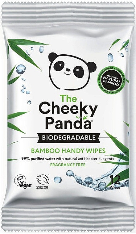 Wet Wipes - The Cheeky Panda Biodegradable Bamboo Handy Wipes — photo N1