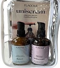 Fragrances, Perfumes, Cosmetics Set - Flagolie Travel Set (b/oil/100ml + ser/100ml + bag/1pc)