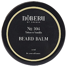 Beard Balm - Noberu Of Sweden №104 Tobacco Vanilla Beard Balm — photo N1