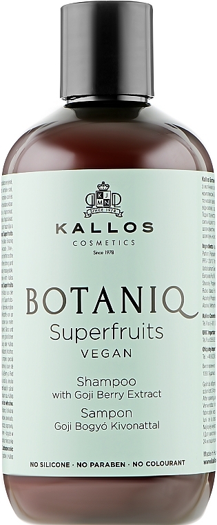 Superfruits Hair Shampoo - Kallos Cosmetics Botaniq Superfruits Shampoo — photo N1