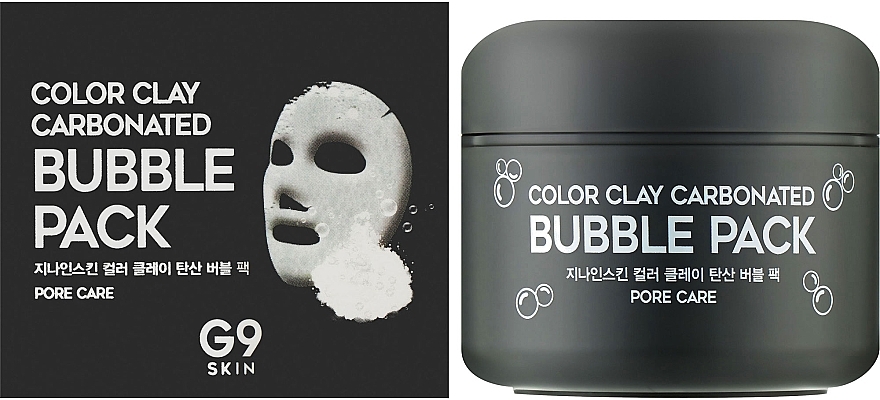 Clay Bubble Face Mask - G9Skin Color Clay Carbonated Bubble Pack — photo N2