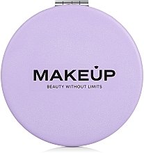 Fragrances, Perfumes, Cosmetics Foldable Pocket Mirror, round, purple - MAKEUP