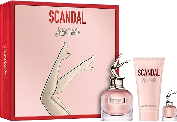 Jean Paul Gaultier Scandal - Set (edp/50ml + b/lot/75ml + edp/6ml) — photo N1