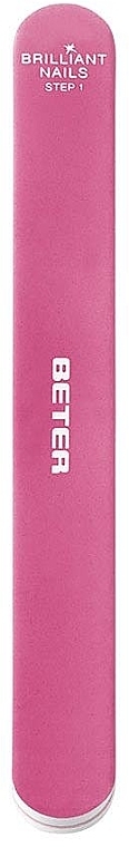 Nail Buffer, crimson - Beter Professional Buffer Nailfile — photo N1