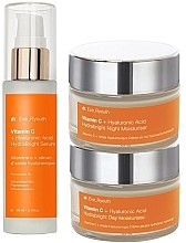 Fragrances, Perfumes, Cosmetics Set - Dr. Eve_Ryouth Vitamin C + Hyaluronic Acid (d/cr/50ml + n/cr/50ml + ser/60ml)