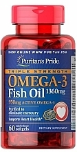 Fragrances, Perfumes, Cosmetics Supplement 'Omega-3' - Puritan's Pride Triple Strength Omega-3 Fish Oil 1360 mg