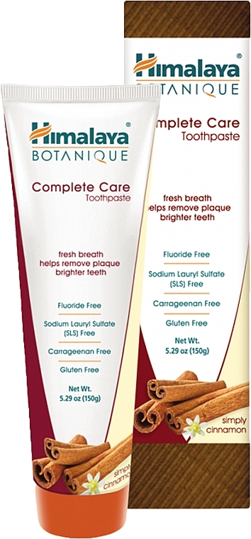 Organic Cinnamon Toothpaste - Himalaya Herbals Botanique Complete Care Toothpaste Simply Cinnamon — photo N1