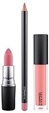 Fragrances, Perfumes, Cosmetics Set - MAC Pink It Over Lip Kit (lipgloss/3.1ml + lipstick/3g + lip/pencil/1/45g)