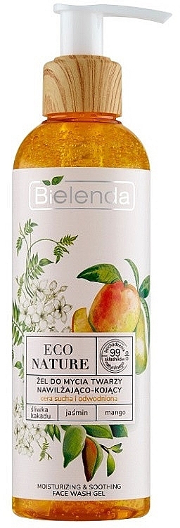 Facial Cleansing Gel - Bielenda Eco Nature Kakadu Plum, Jasmine and Mango — photo N1