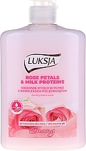 Fragrances, Perfumes, Cosmetics Liquid Cream Soap "Rose Petal & Milk Proteins" - Luksja Creamy Rose Petal & Milk Proteins