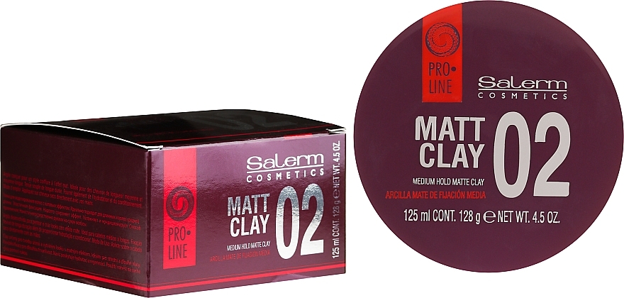 Styling Matte Pomade - Salerm Pro Line Matt Clay — photo N1