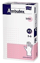 Fragrances, Perfumes, Cosmetics Powdered, Non-Sterile Latex Gloves, Size XS, Pack of 100 - Matopat Ambulex 