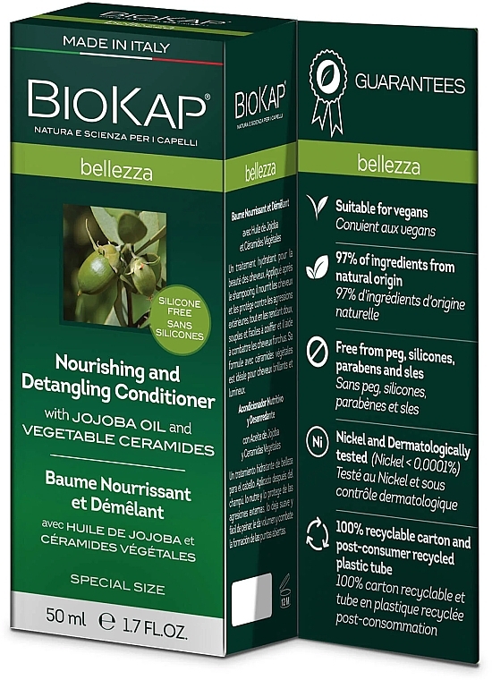 GIFT! Nourishing and Detangling Conditioner - BiosLine BioKap Nourishing and Detangling Conditioner. — photo N1